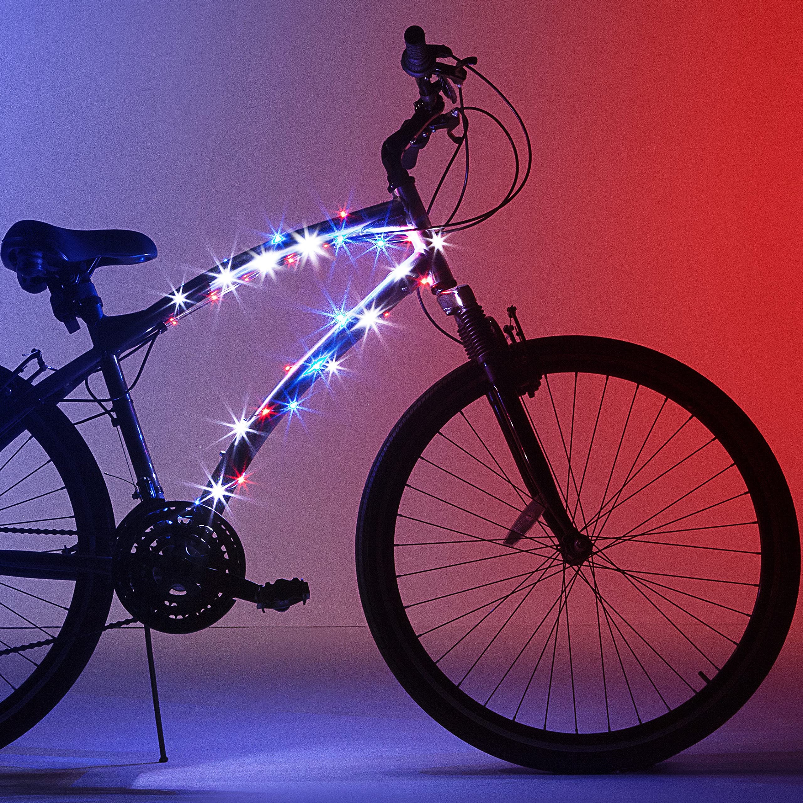 Brightz CosmicBrightz LED Bicycle Frame Lights - 6.5-Foot Light Rope for Bikes - Battery-Powered Pack with On/Off Switch - Available in Ultra-Bright Colors - Fits Kid, Teen, and Adult Size Bikes