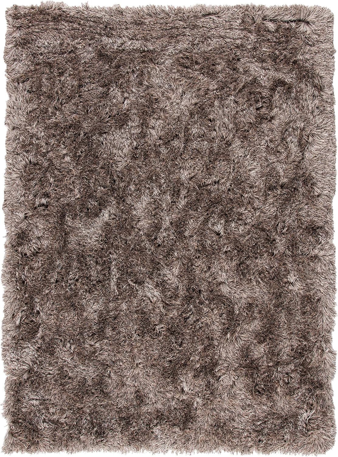 Paris Shag SG511 Hand Tufted Indoor Area Rug - Sable - 5'x7' - Safavieh