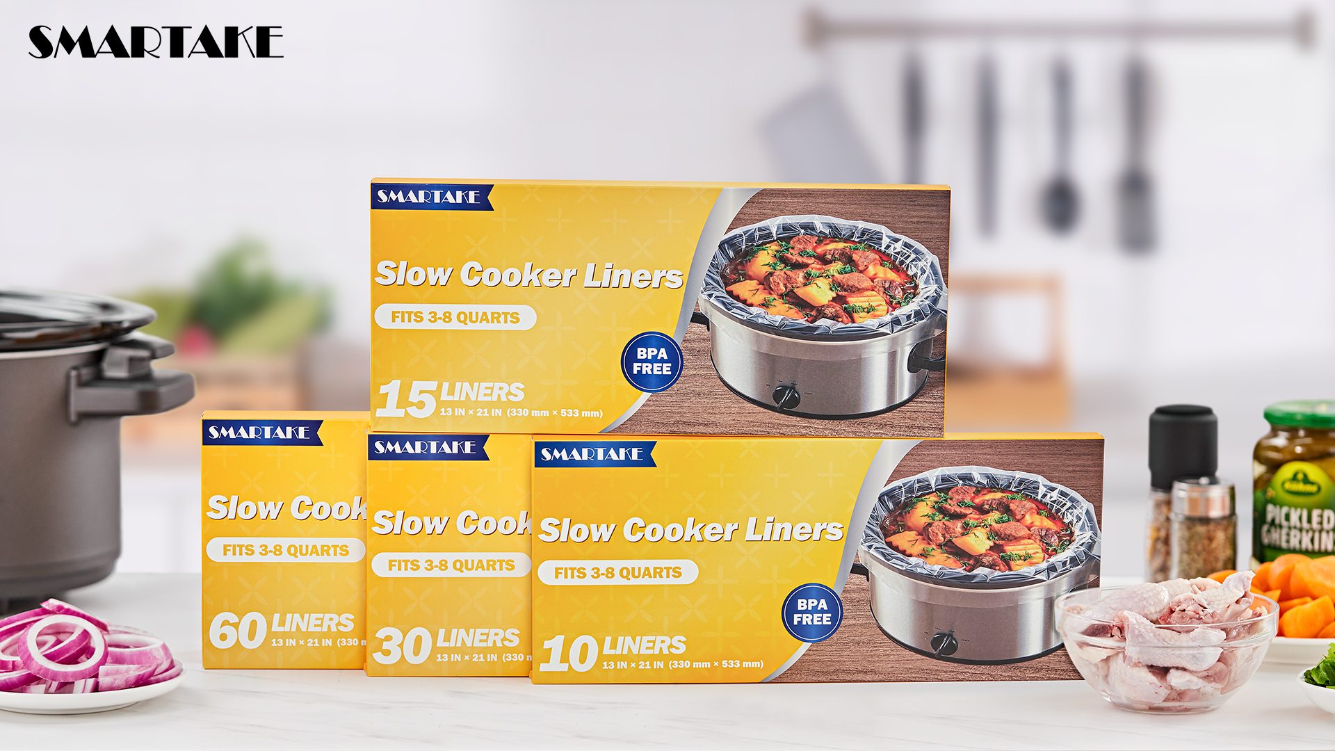 Family Size Slow Cooker HOMECOOKIN 8-Quart Programmable Slow Cooker ...