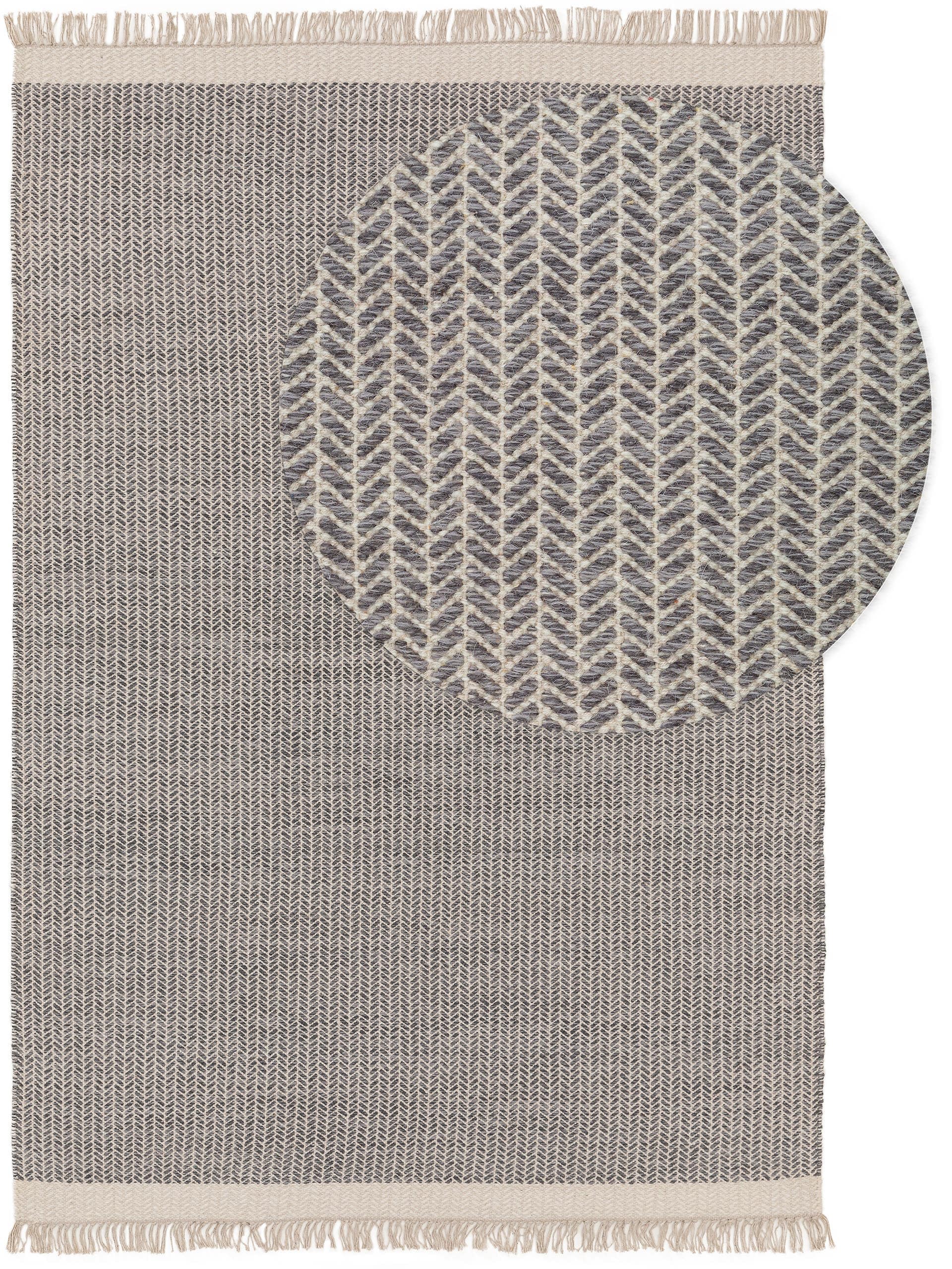 Tappeto In Lana Benuta Pop Karla – Rettangolare 80x120 Cm, Colore Viola, Frange, 60% Lana E 40% Cotone, Facile Da Pulire, Per Soggiorno E Cameretta