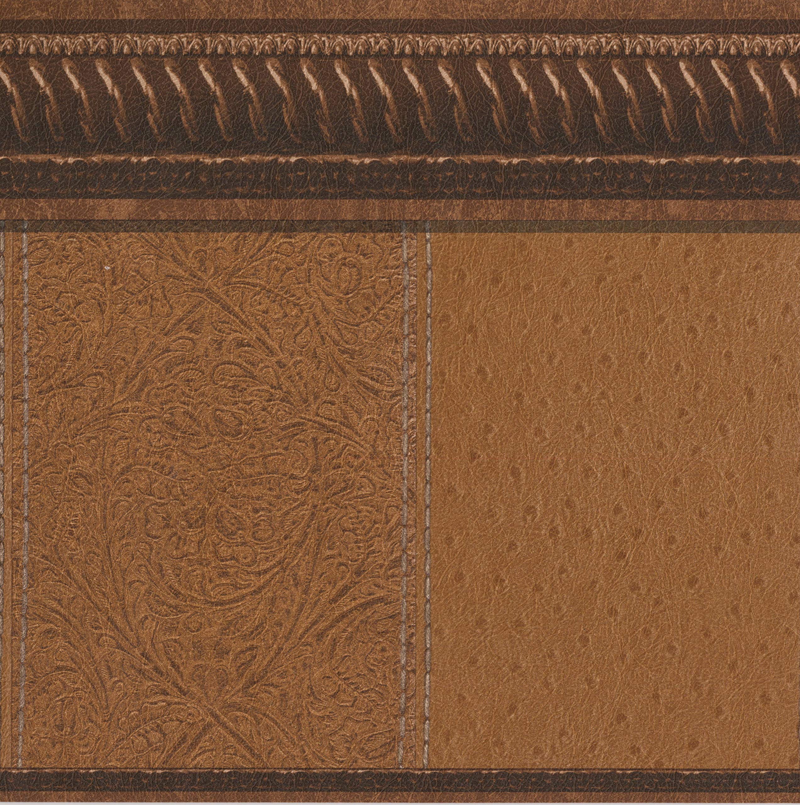 Buy Dundee Deco BD6323 Peel and Stick Wallpaper Border Brown Abstract