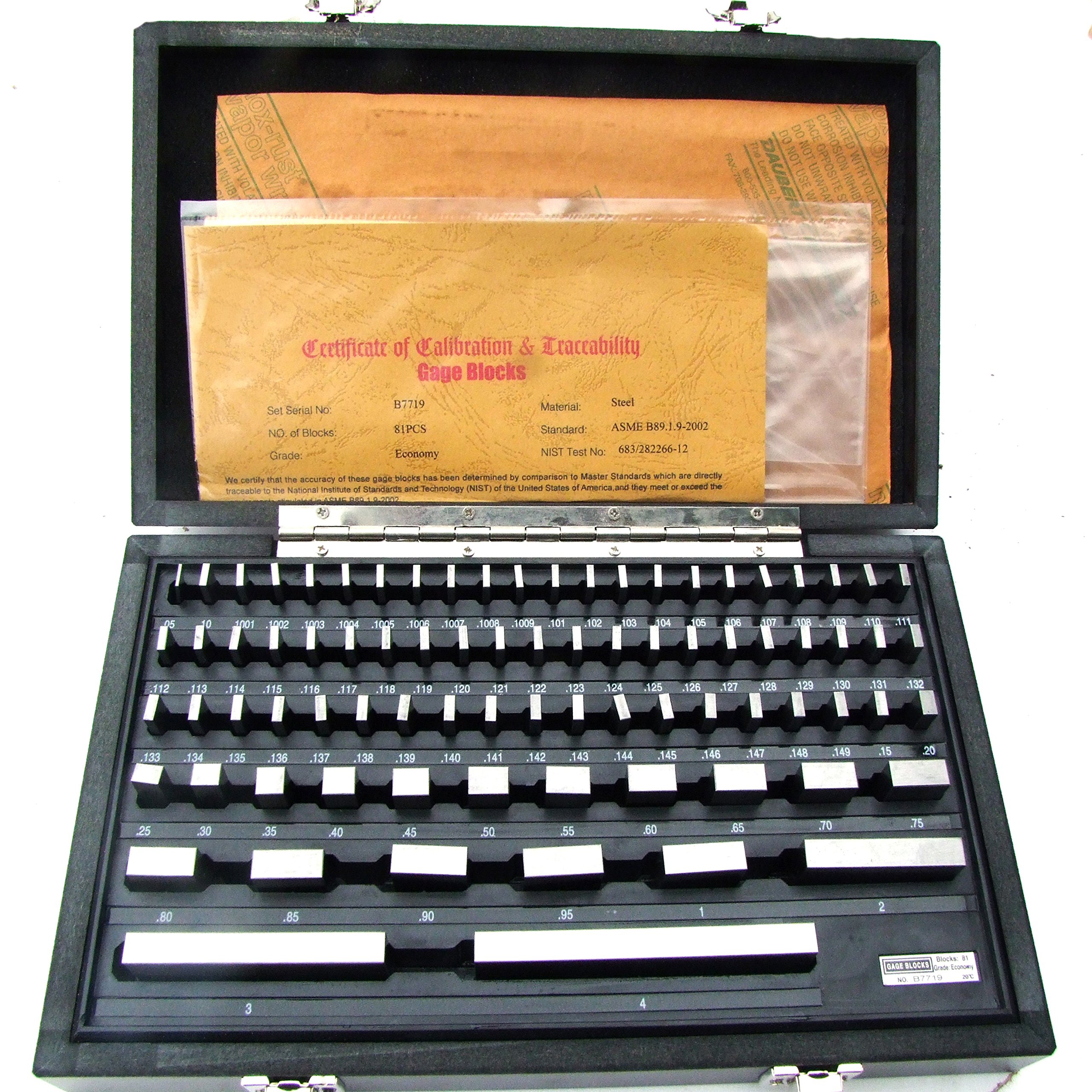 Block For Measuring Precision Measurement Tools 32-Piece Metric Gauge Block Set - Precision ...