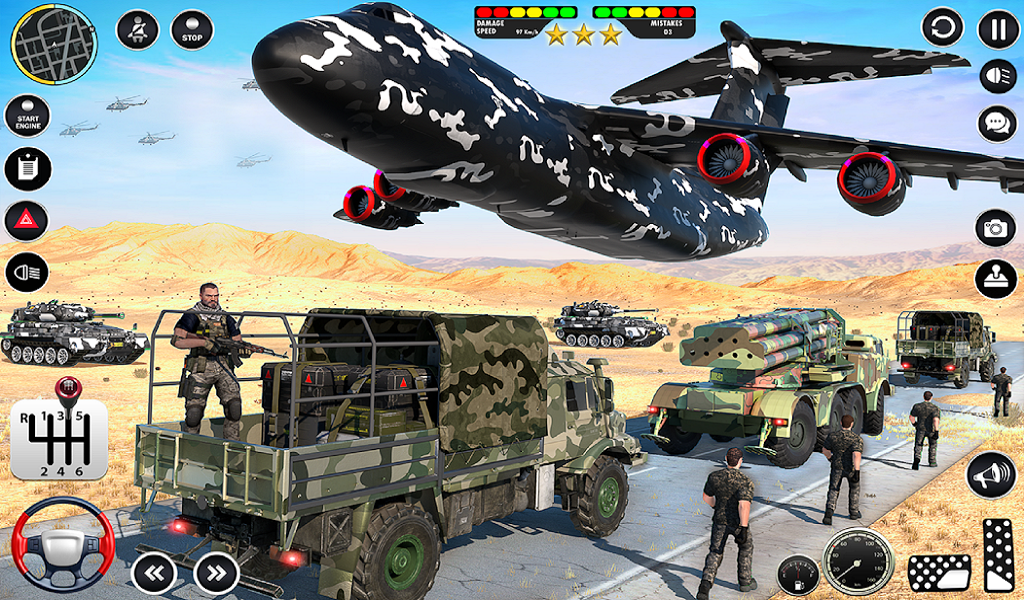 Army Vehicle Transport Truck and Army Car Driving Games Play Army