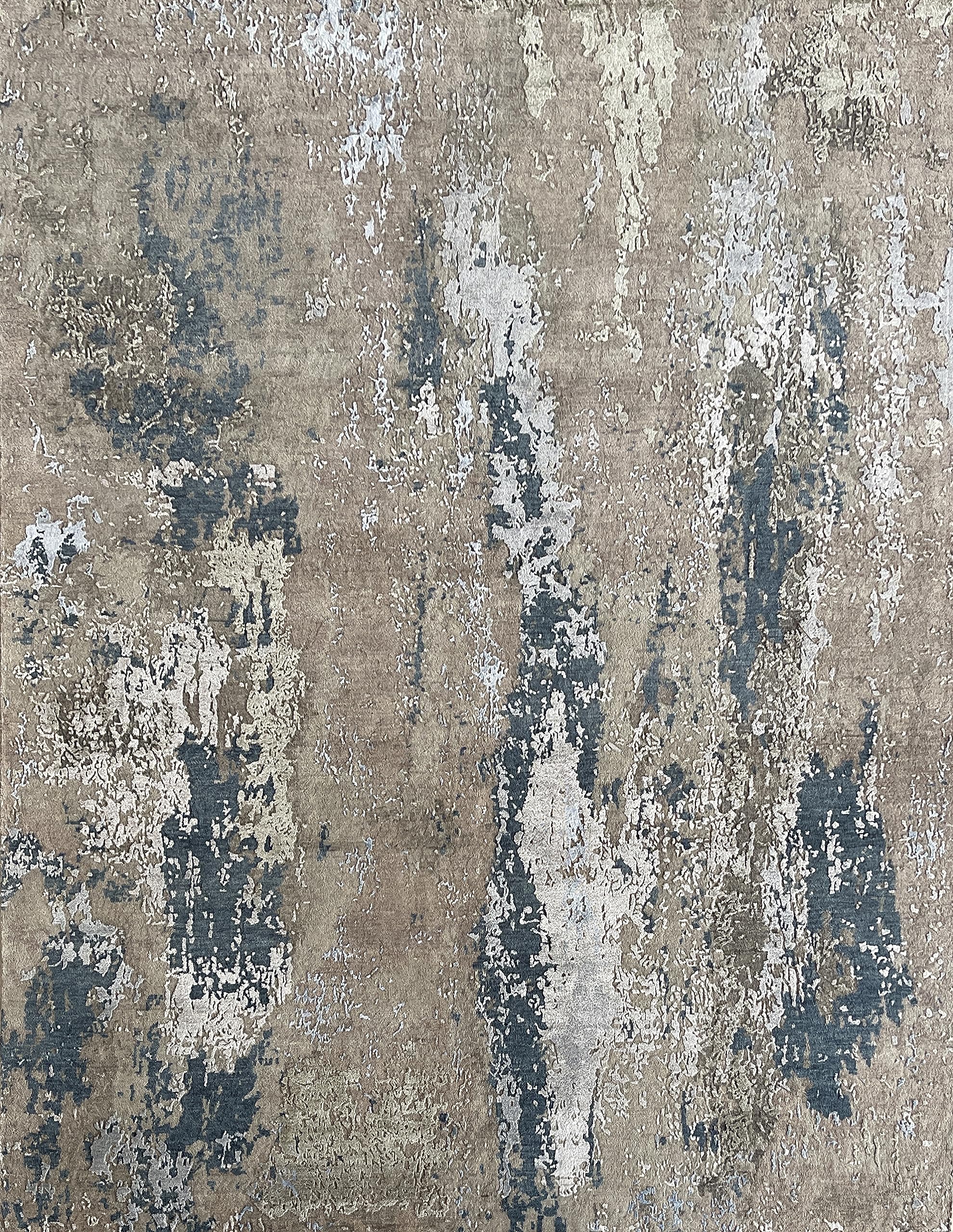 India Oriental Rugs Hand Knotted Contemporary Premium Designer Carpets & Rugs Jaipur Export Quality 190650 Knots Per Square Meter for Living Room-Bedroom & Hall (Tokyo, 8X10)