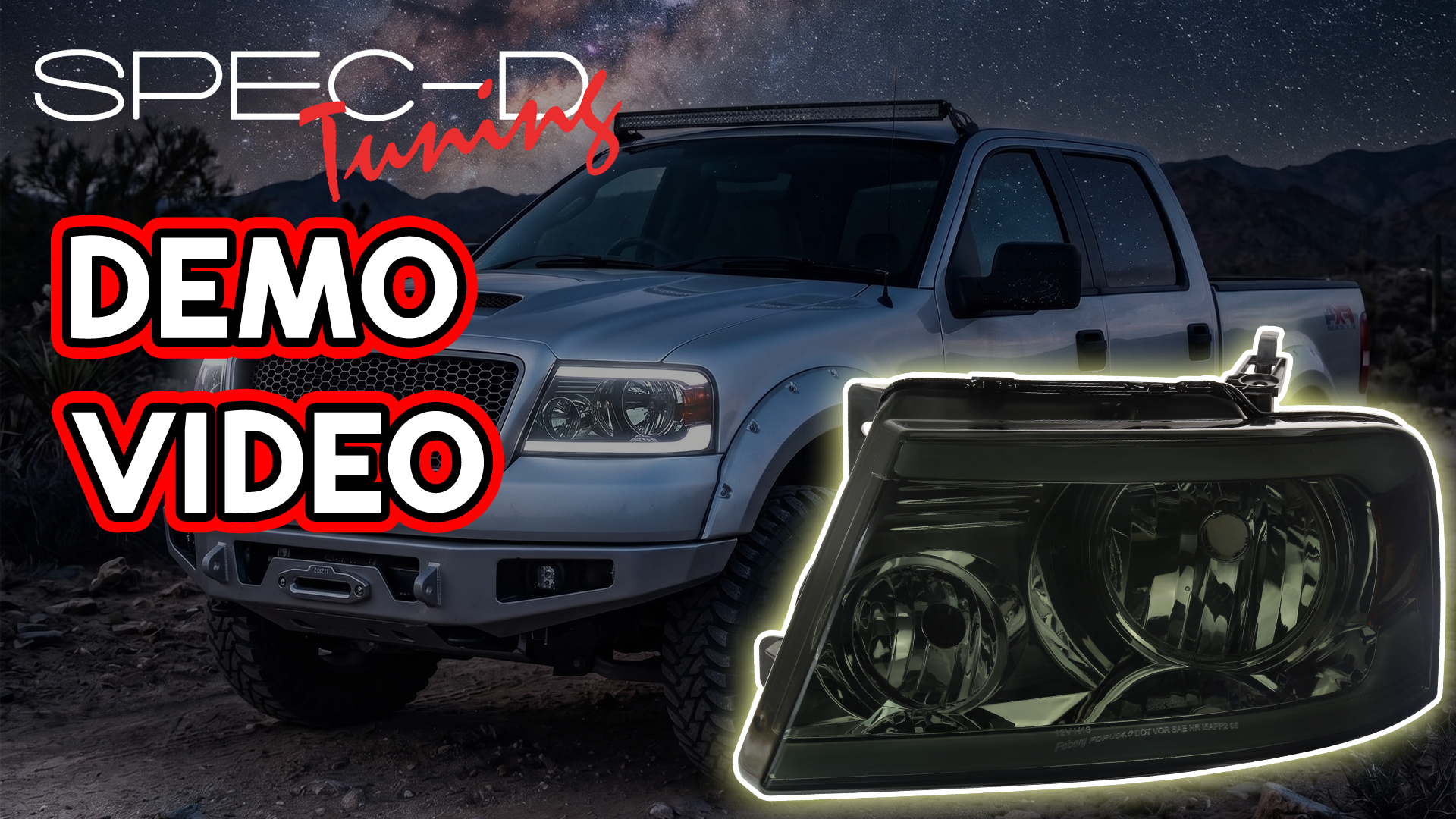 Amazon.com: SPEC-D TUNING Smoke Headlights w/LED Bar Strip | For