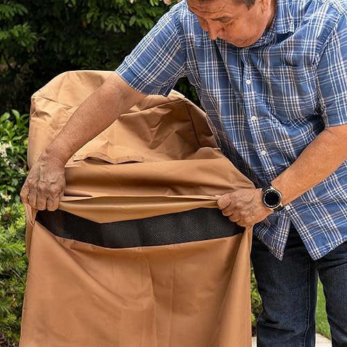 Miniatura 10 de Kenmore Funda para parrilla al aire libre, 56 pulgadas, impermeable, resistente a la intemperie, a los rayos UV y a la decoloración, cubierta