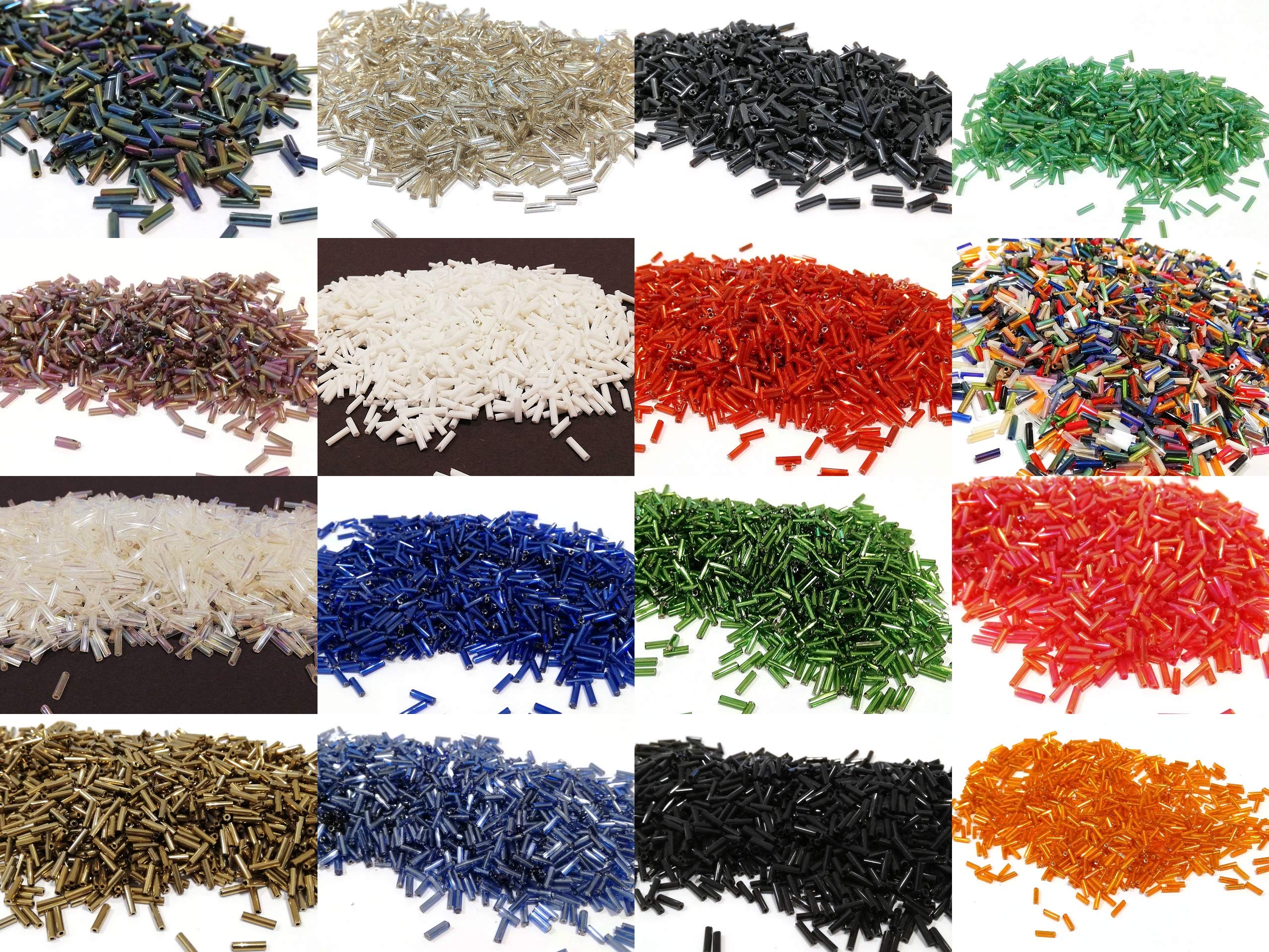 400 Stks Transparante Glazen Buis Kralen 2*6 Mm Zilveren Kern Tsjechische Glas Zaad Bugel Kralen Borduurwerk Sieraden DIY Kledingstuk Accessoires-Wit Transparant
