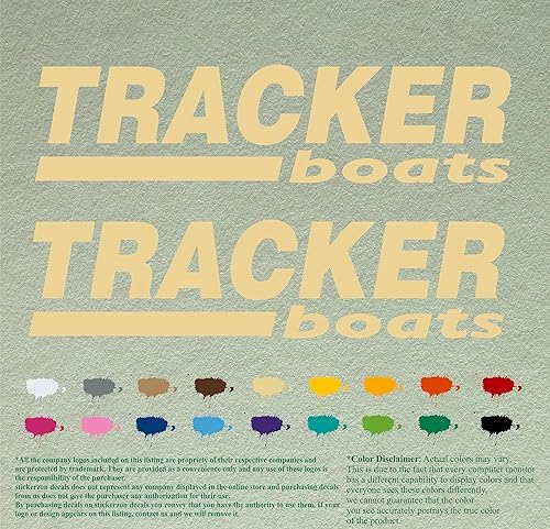 Miniatura 3 de Par de calcomanías de vinilo para rastreador de barcos, para motor fuera de borda, lote de 2 (36 pulgadas, rojo 031)