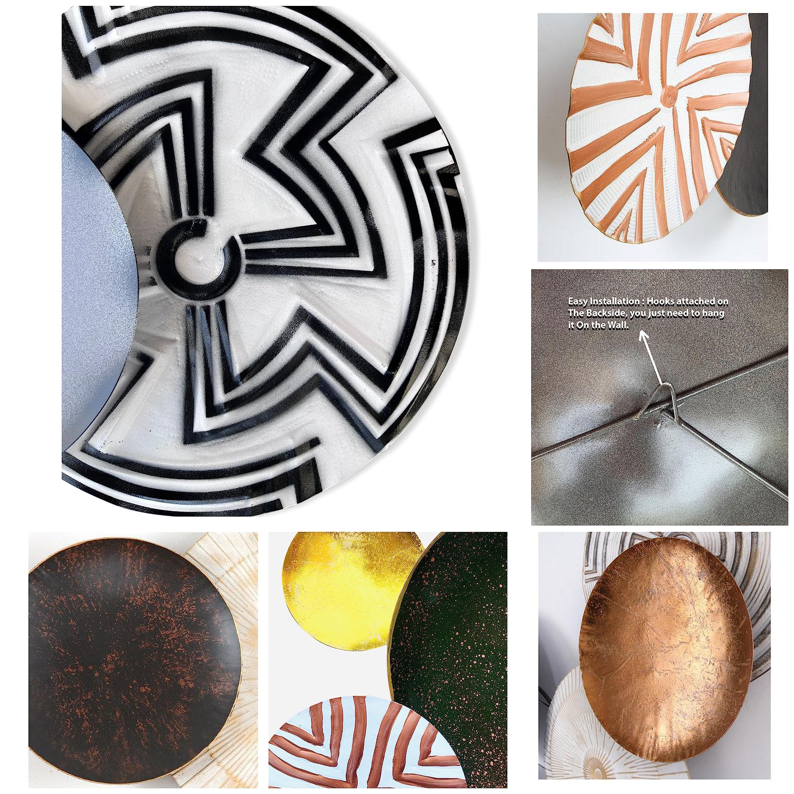 ZOVE Metal Wall Art Set - Luxury Home Decor -4