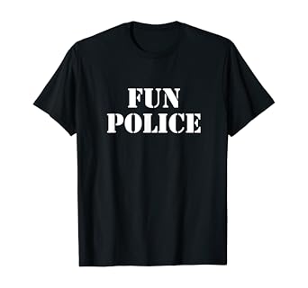 Fun police t shirt Clearance