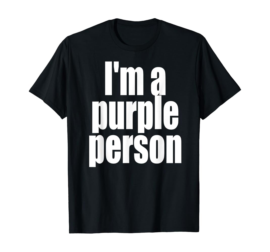 Purple person t shirt Clearance