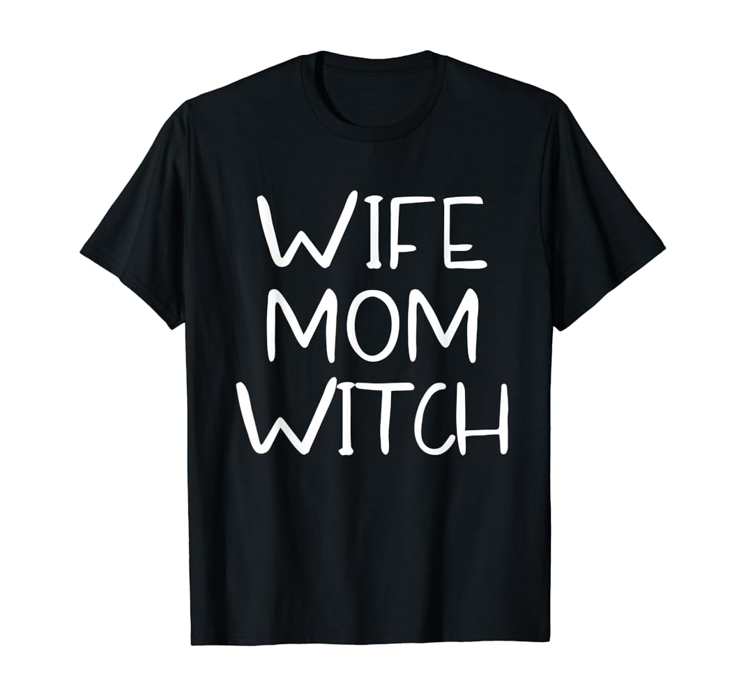 Wife mom witch t shirt Clearance