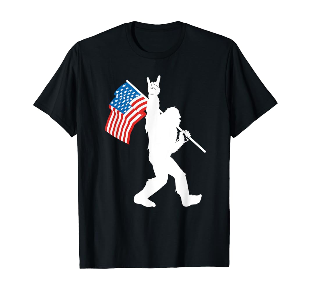 bigfoot flag shirt