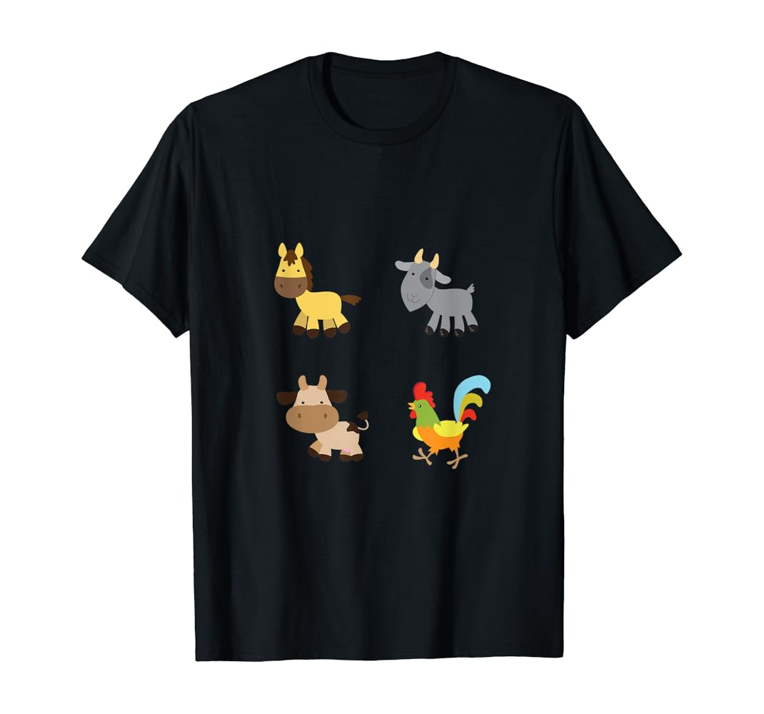 Farm animal shirts for toddlers Clearance
