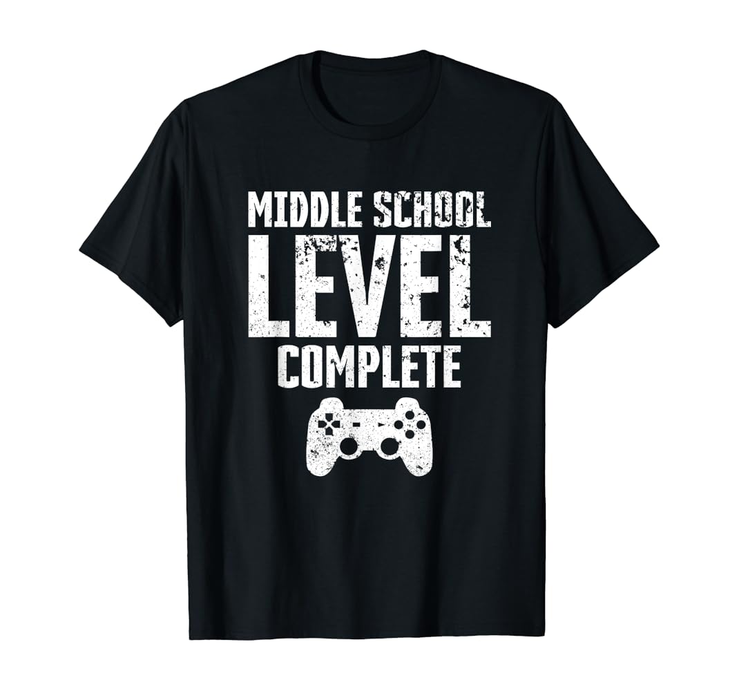 Amazon Com Middle School Level Complete Gamer Graduate T Shirt Clothing Amazon Com Middle School Level Complete Gamer Graduate T Shirt Clothing