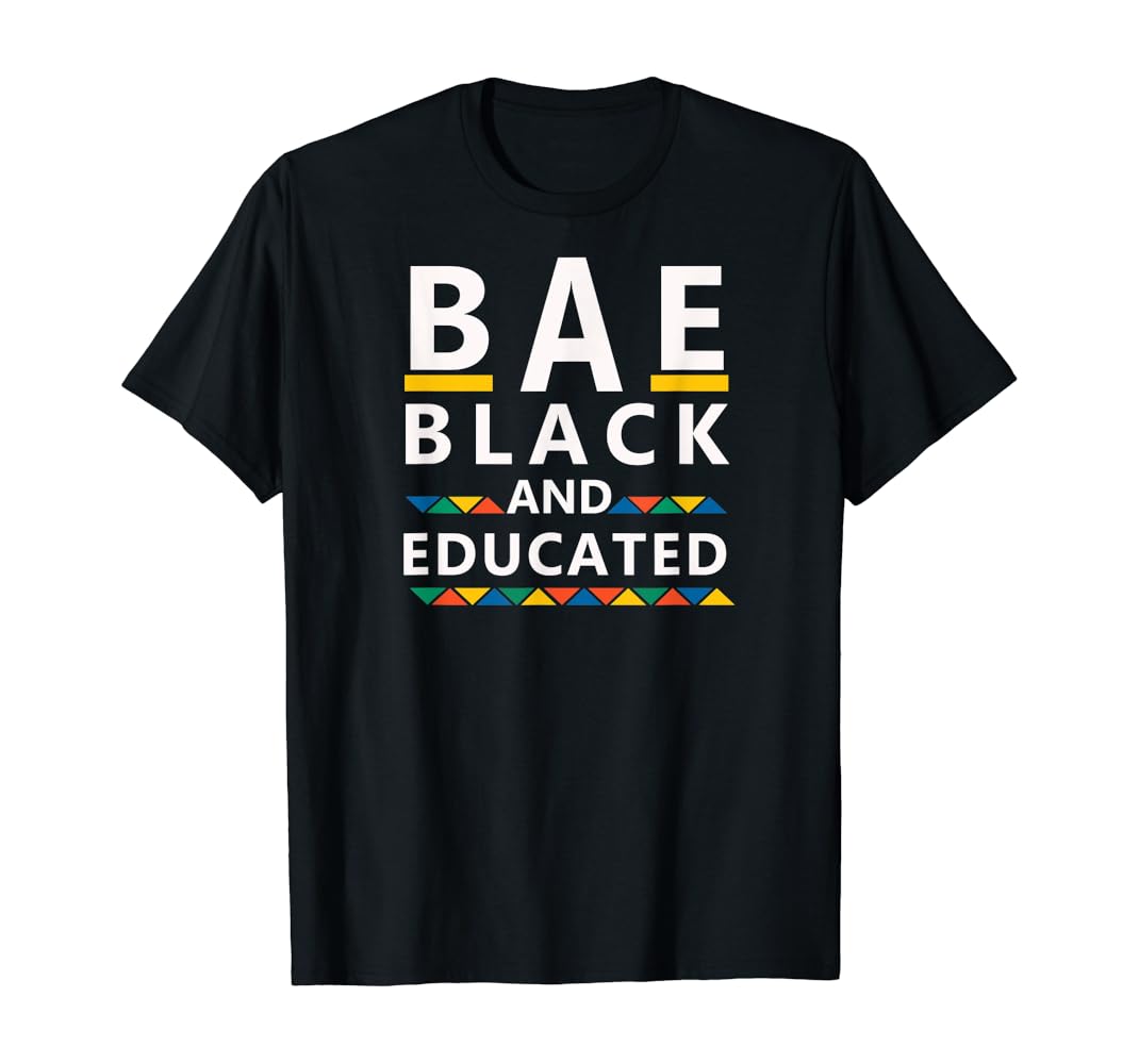 Black and educated t shirt Clearance