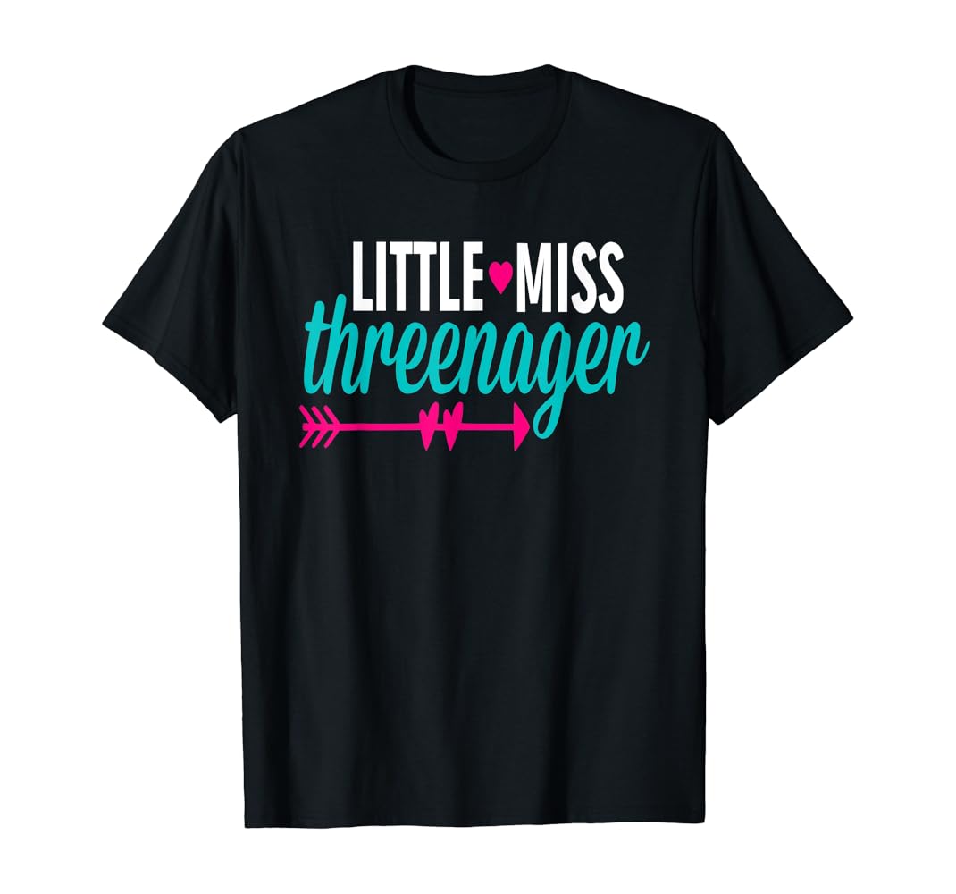 Little miss threenager shirt Clearance
