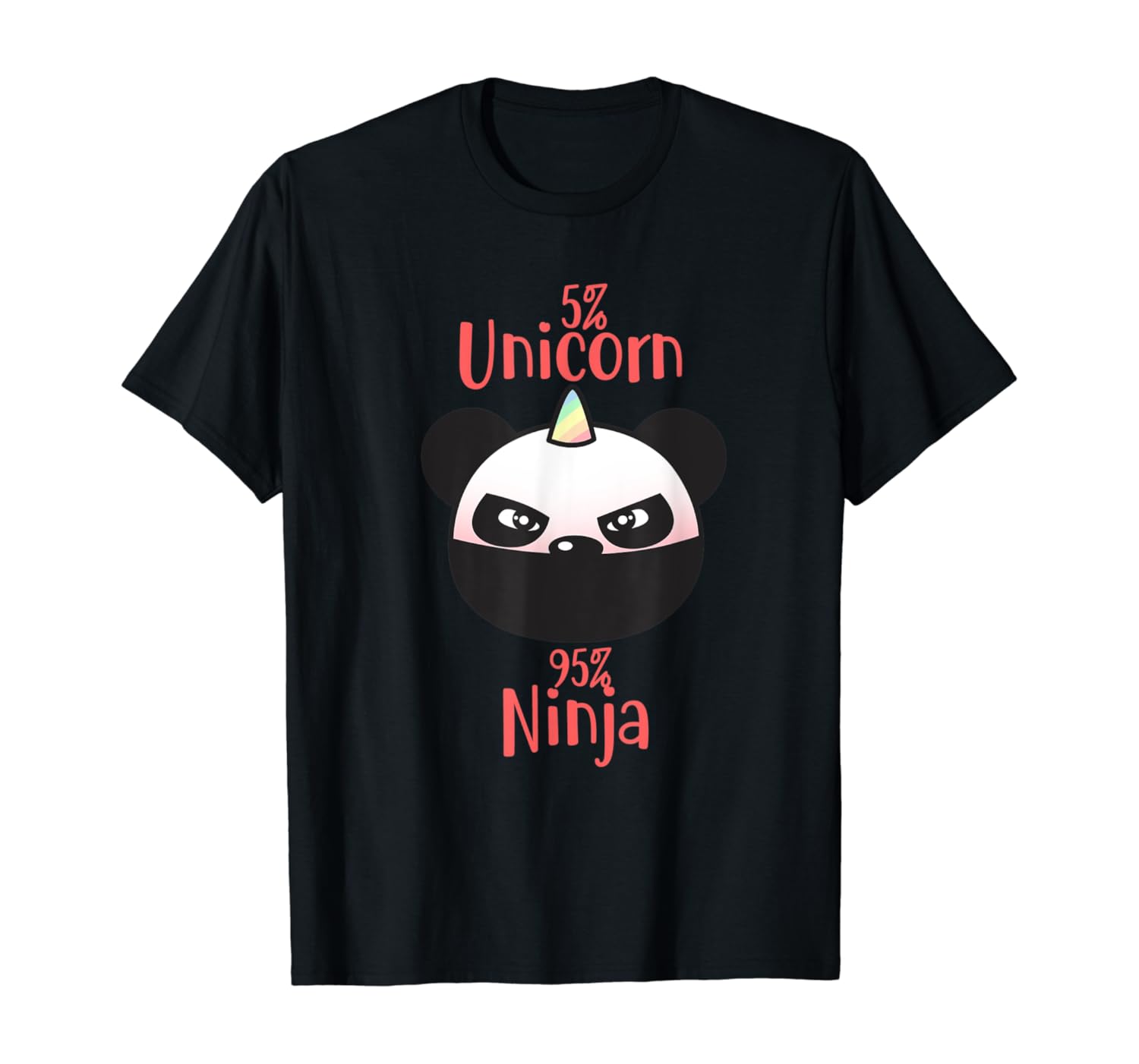 Unicorn Panda Ninja Bear Cat Karate | Man Woman Kids T-Shirt