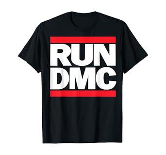 Amazon Com Run Dmc Official Logo T Shirt Clothing