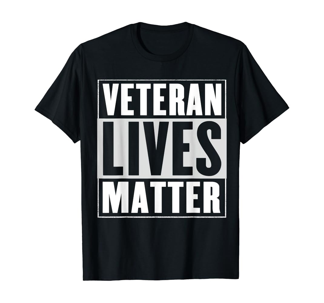 Veterans lives matter t shirt Clearance