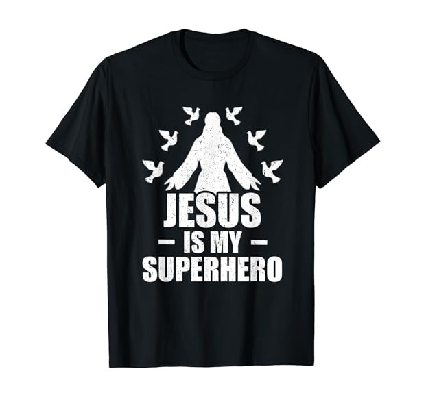 Jesus superhero shirt amazon Clearance