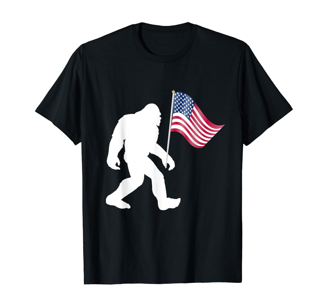 bigfoot 4th of july shirt