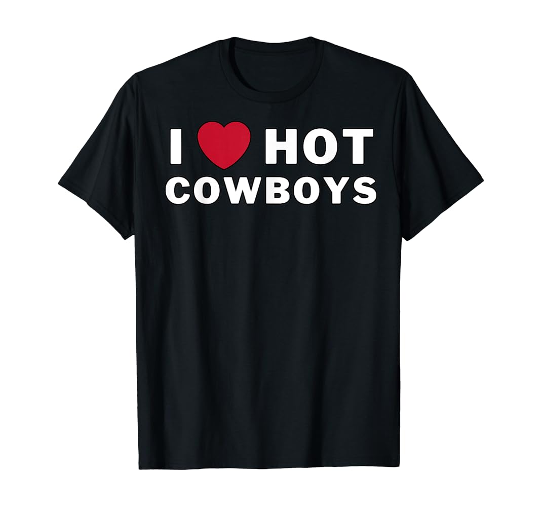 I heart cowboys shirt Clearance