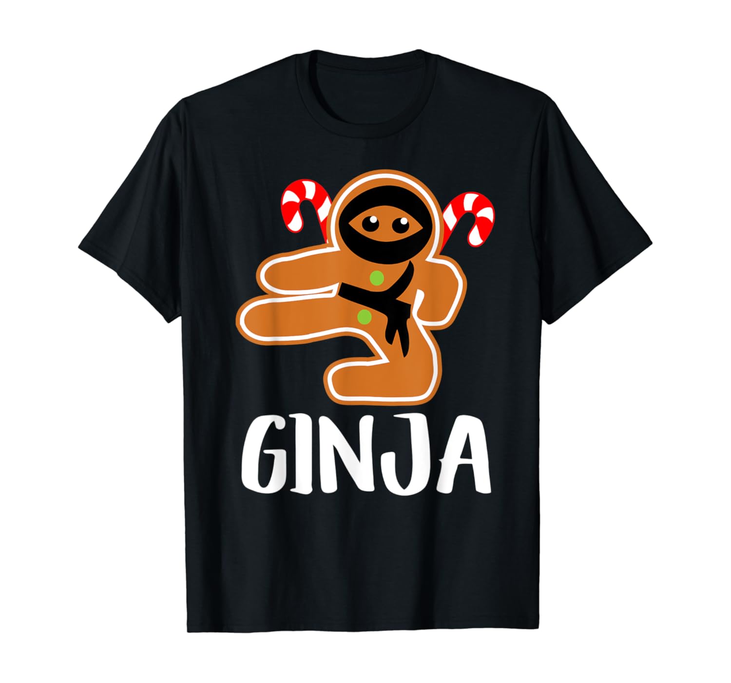 Ginja | Cool Ninja Man Baker Funny Xmas Gingerbread T-Shirt