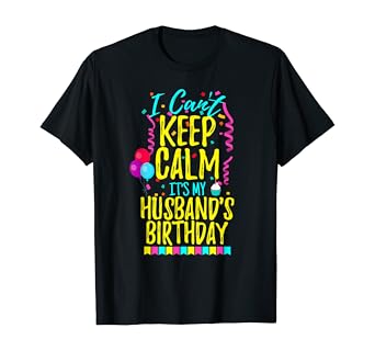 husband and wife birthday shirts