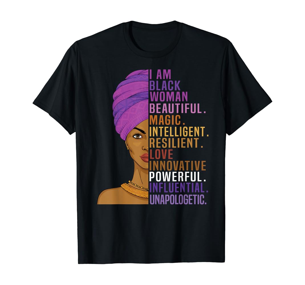 Black history shirts for women Clearance