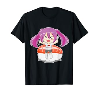 Amazon Com Chibi Sushi With Cute Girl Anime Japanese Cartoon T Amazon Com Chibi Sushi With Cute Girl Anime Japanese Cartoon T