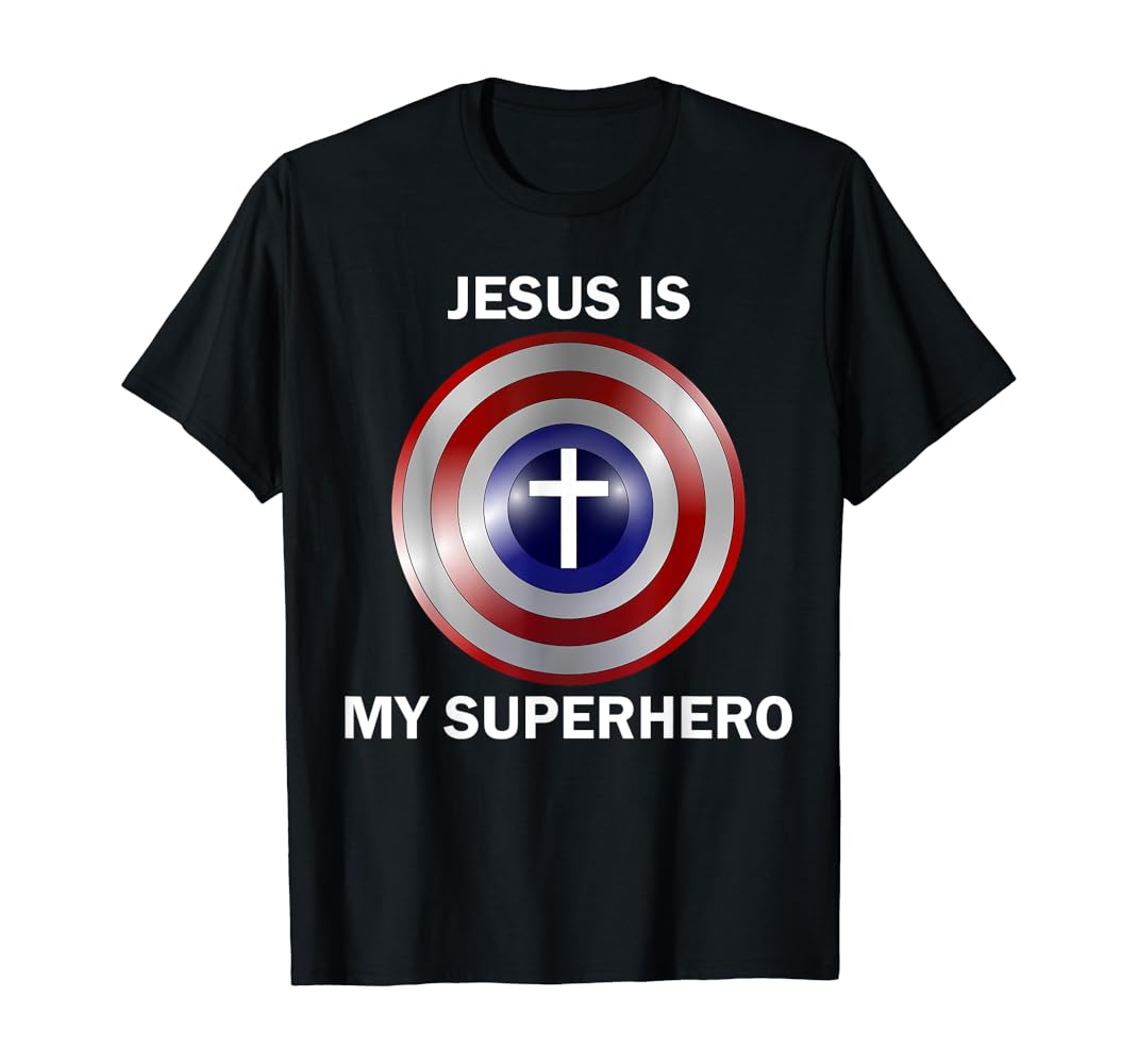 Jesus is my superhero t shirt Clearance