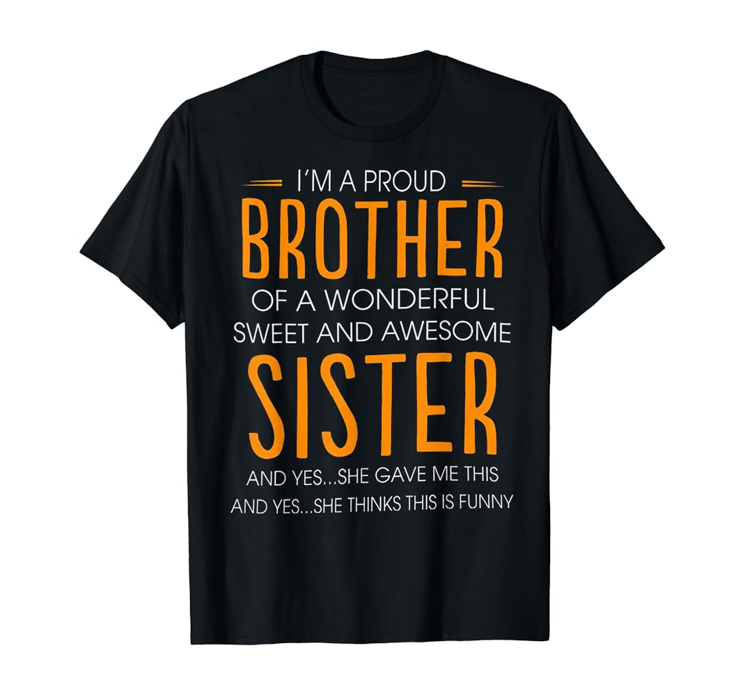 Proud brother t shirt Clearance