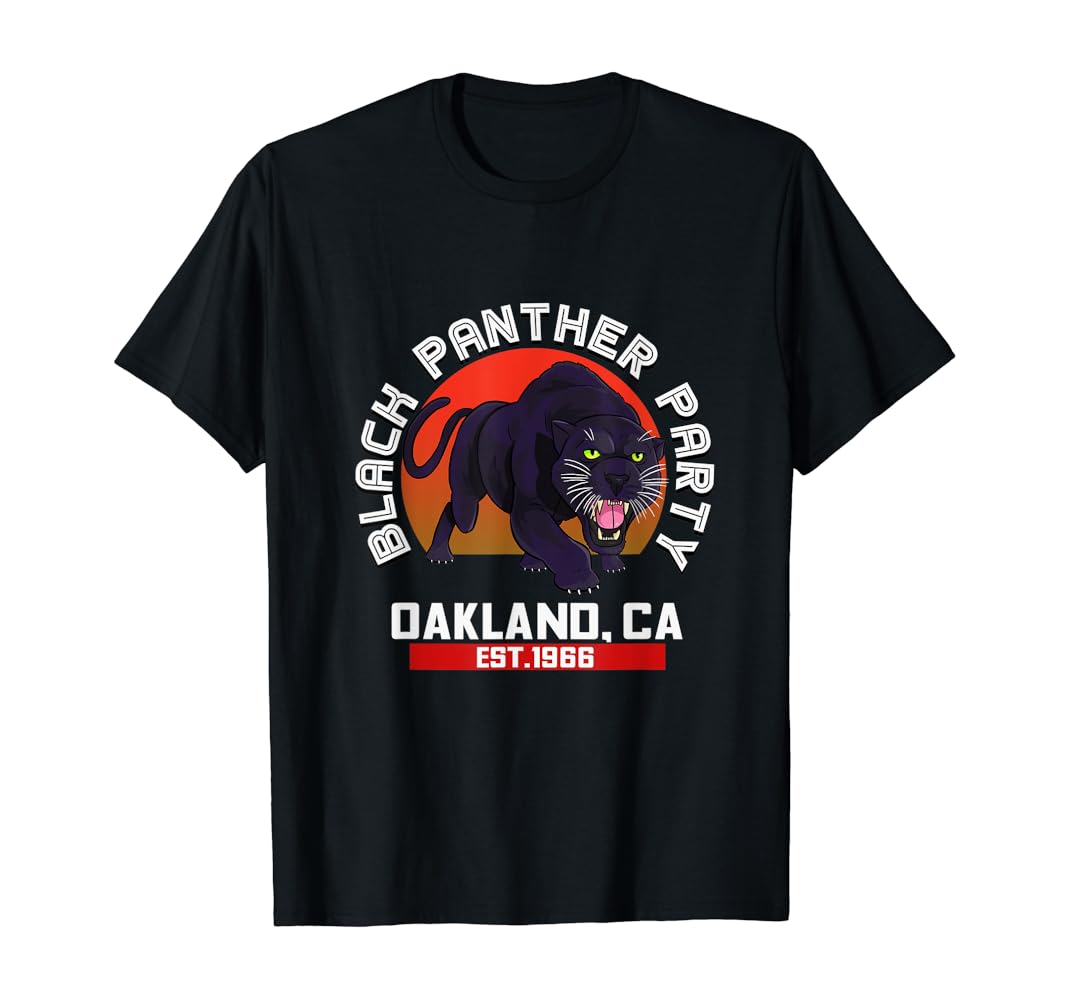 Black panther party t shirt amazon Outlet