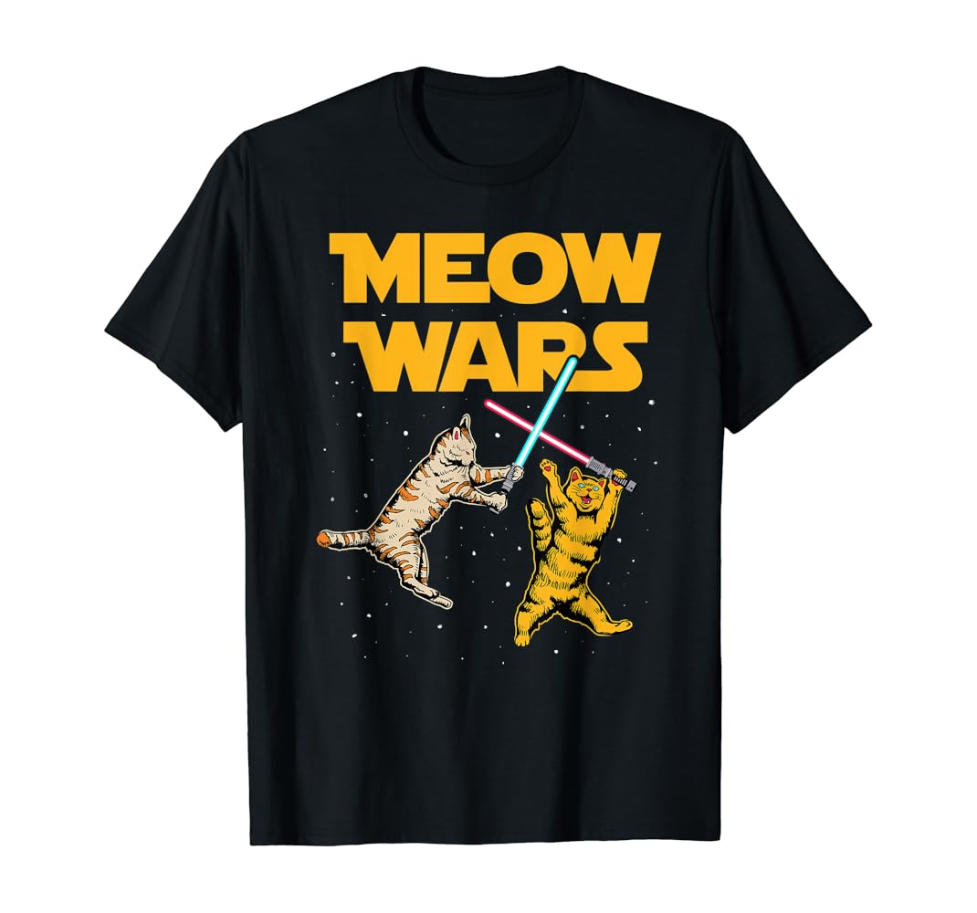 Meow wars t shirt Clearance