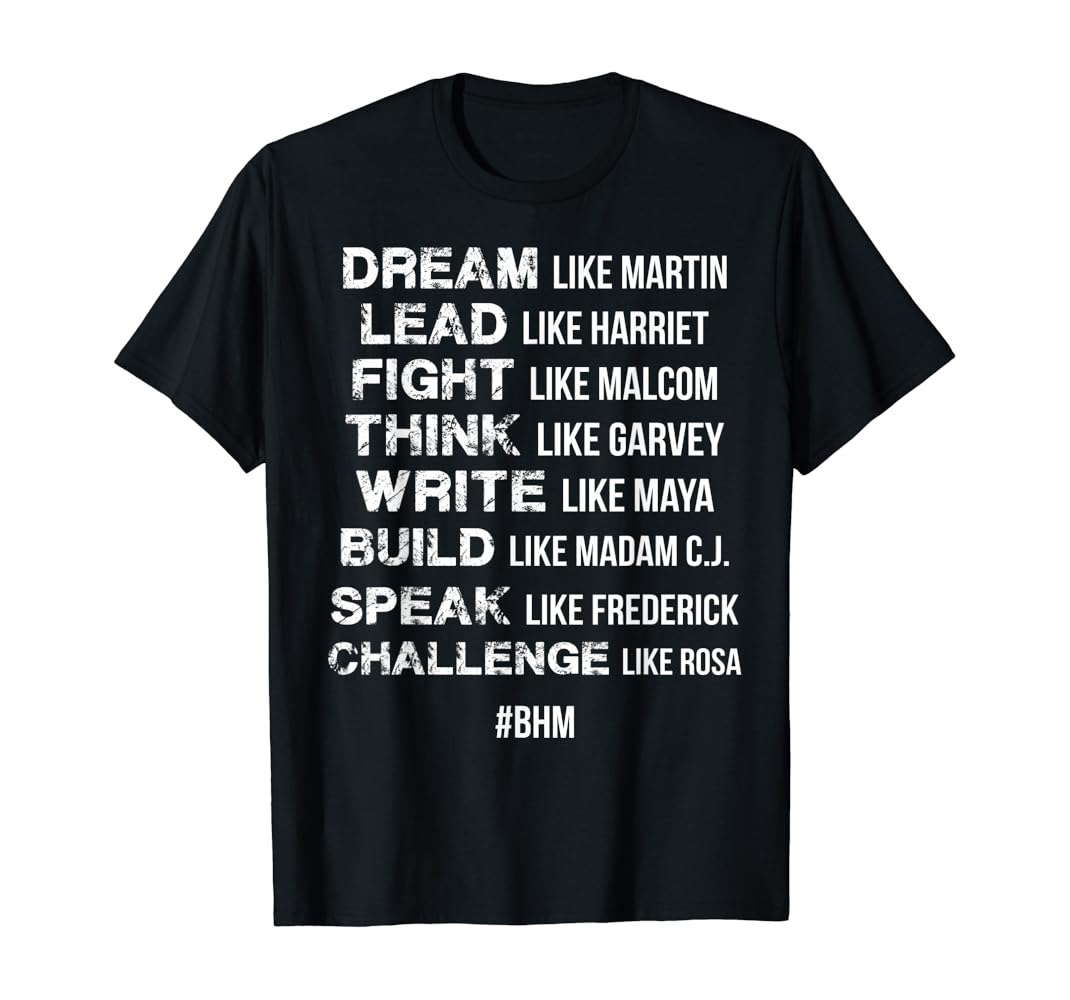 Black leaders t shirts Clearance