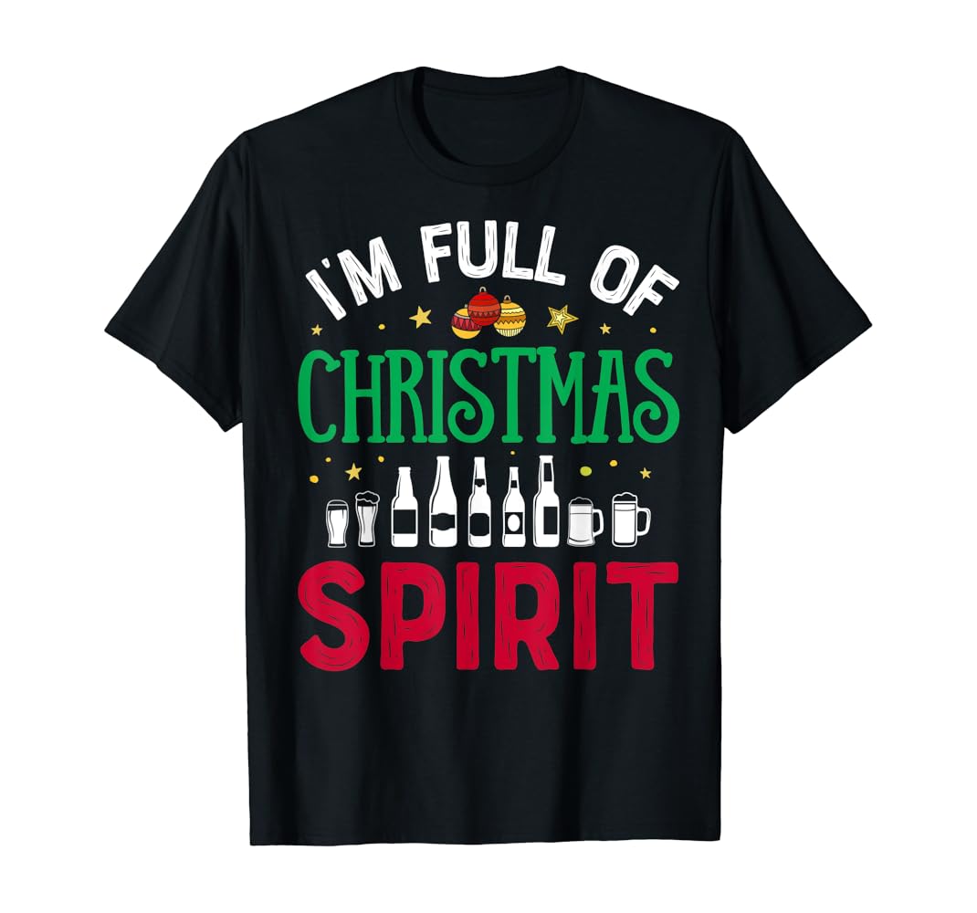 Full of christmas spirit t shirt Clearance