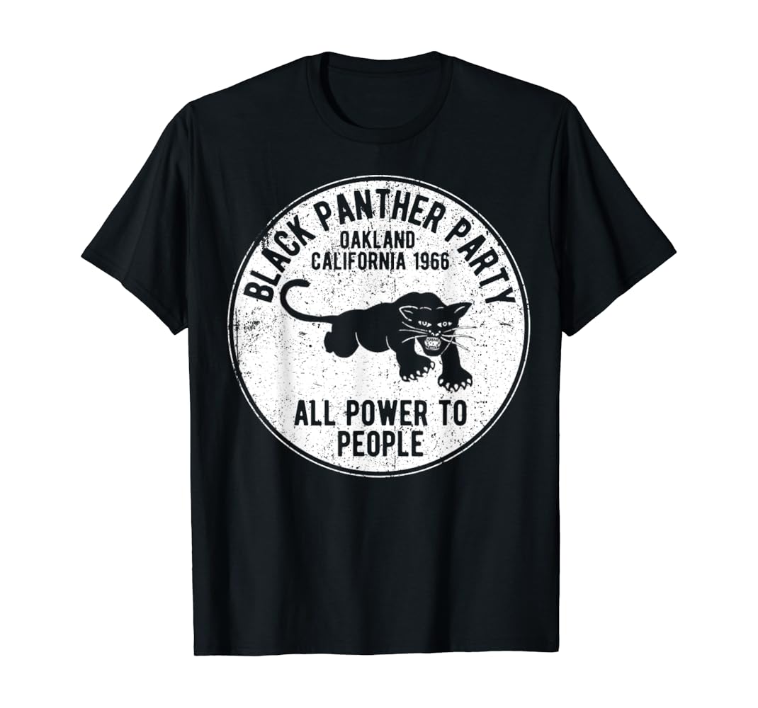 Black panther party t shirt amazon Outlet