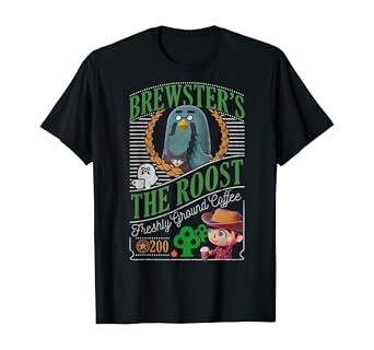Amazon Com Animal Crossing Brewster S The Roost Cafe Graphic T Shirt Clothing