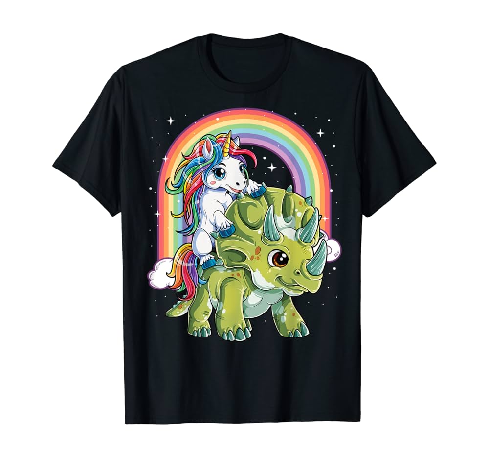 Unicorn riding triceratops Outlet