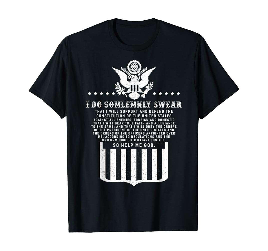 Military oath t shirt Clearance