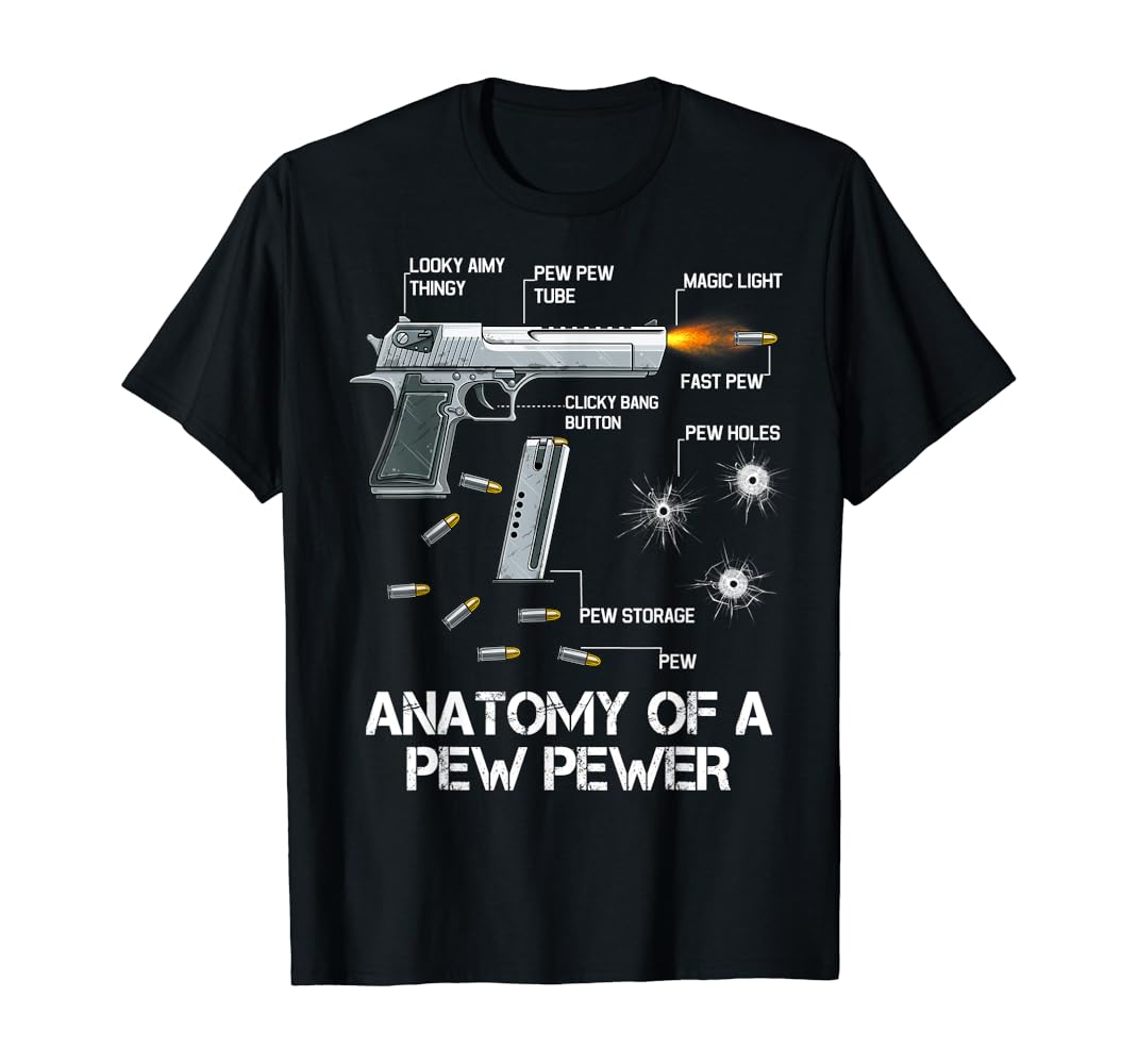 Anatomy of a pew pew shirt Clearance