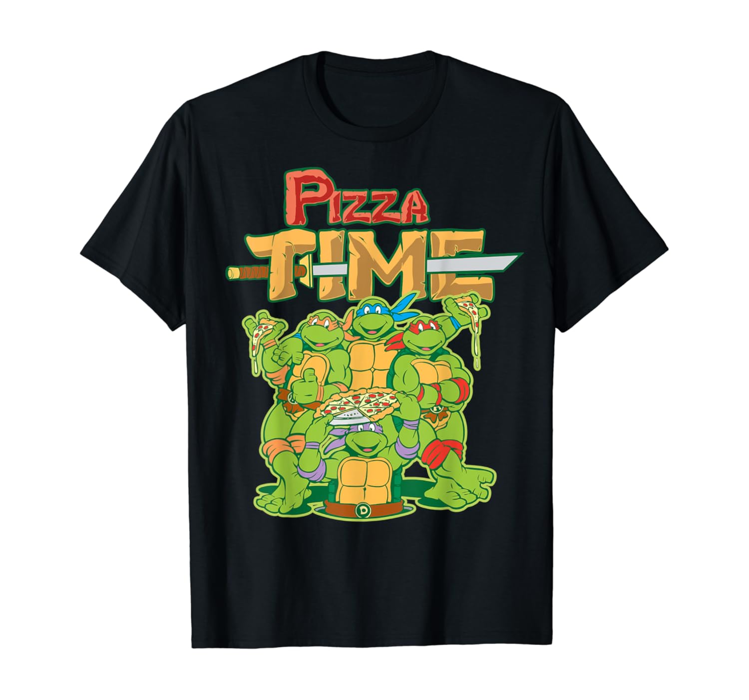 Which Is The Best Teenage Mutant Ninja Turtles Pizza Time Shirt For Men