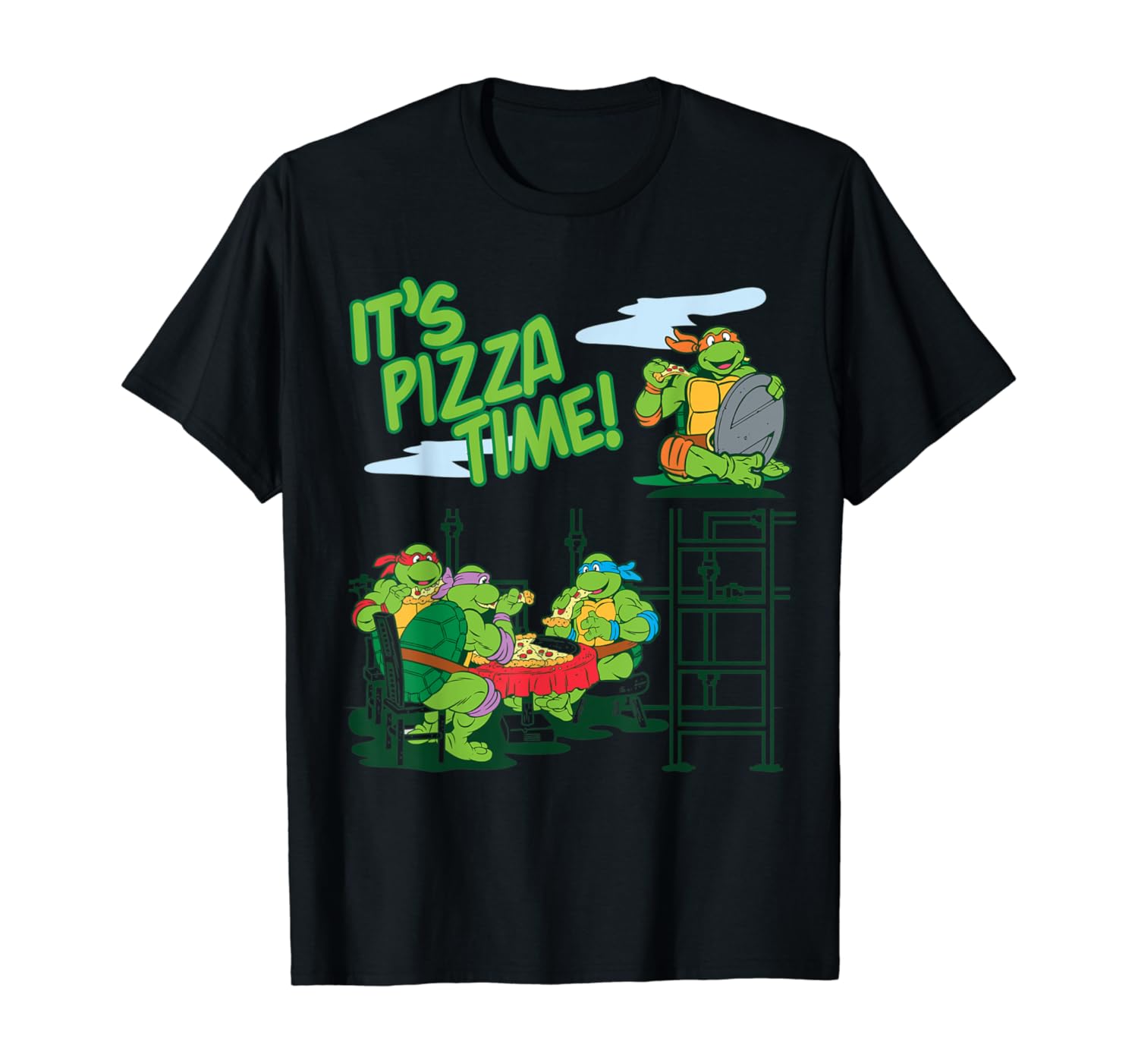 Which Is The Best Teenage Mutant Ninja Turtles Pizza Time Shirt For Men