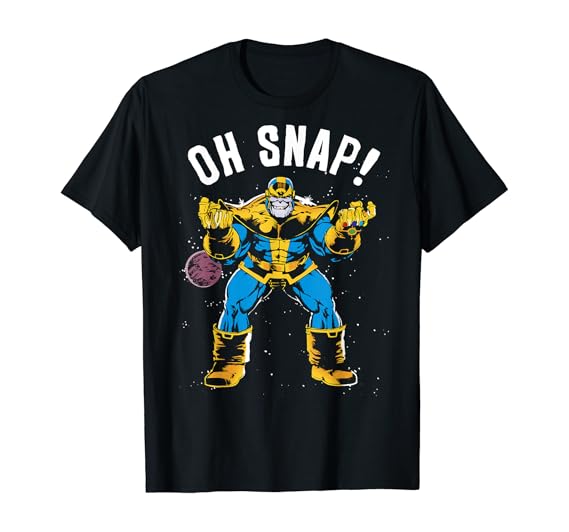 Oh snap thanos shirt Clearance