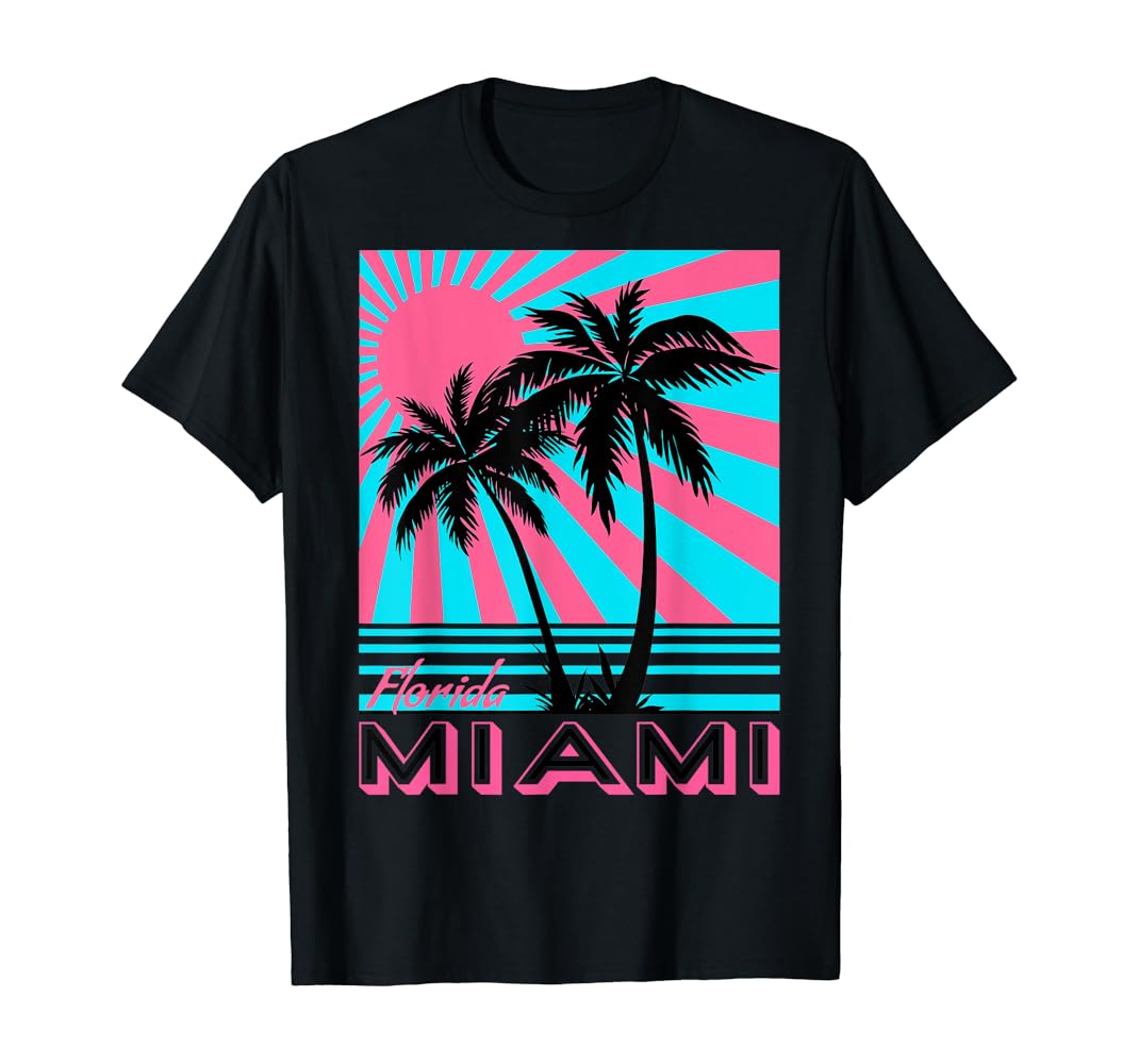 Miami palm tree shirt Clearance