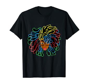 Amazon Com Natural Hair T Shirt For Black Women Dreadlock Beauty