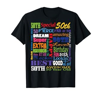 t shirts for 50th birthday party