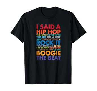 Amazon Com Sugar Hill Gang Rapper Delight Hip Hop Lyrics T Shirt