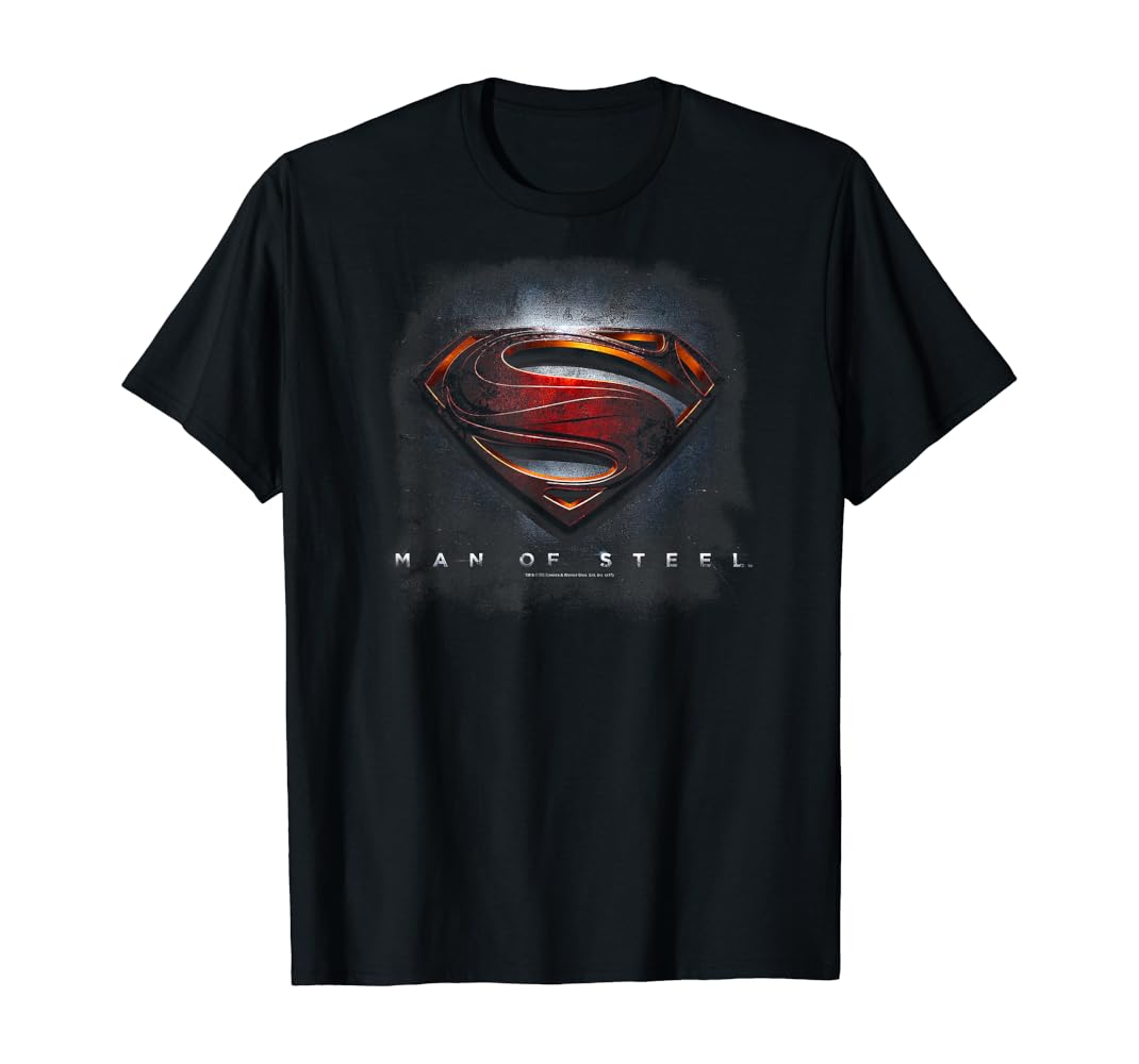 Superman man of steel shirt Clearance
